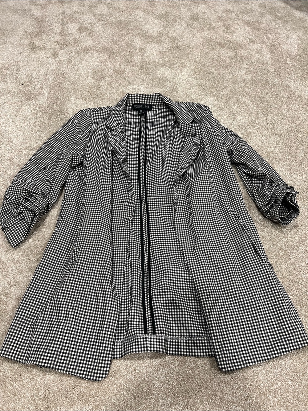 ZAC & RACHEL Black & White Gingham Blazer